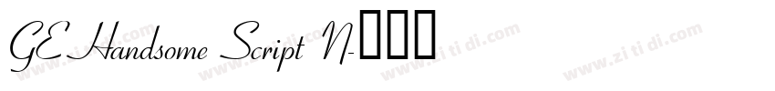 GE Handsome Script N字体转换